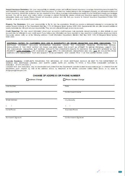 Download Australia ING Direct bank mortgage statement, 3 pages 3 scr Photoshop template